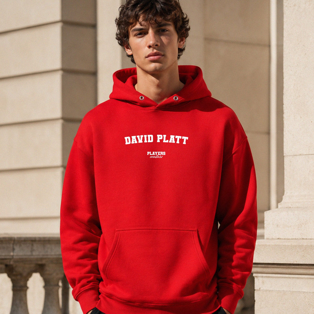 david-platt name-print hoodie - red