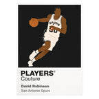 David Robinson Spurs Basketball Icon Frame - Icon Design