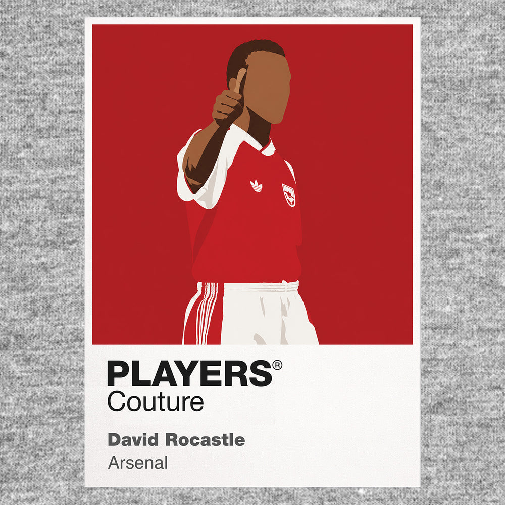 David Rocastle Arsenal Icon Frame — Gray