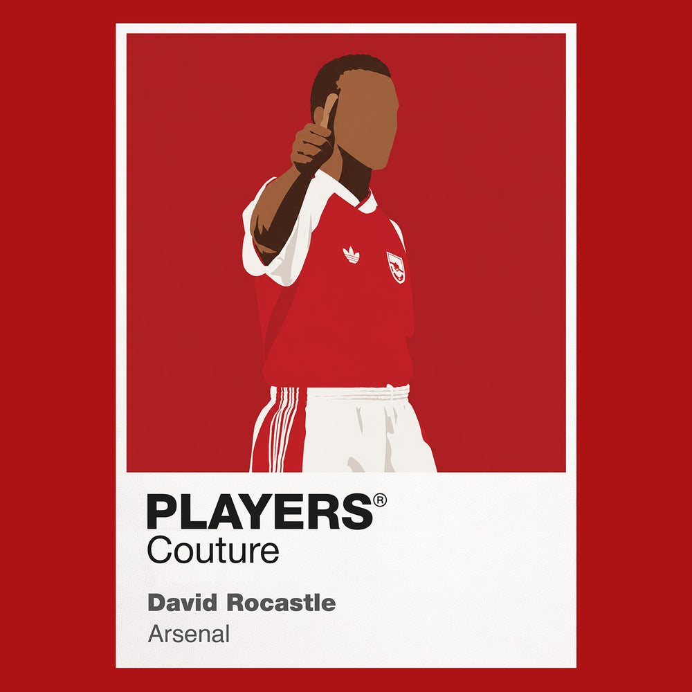 David Rocastle Arsenal Icon Frame — Red