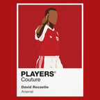 David Rocastle Arsenal Icon Frame — Red