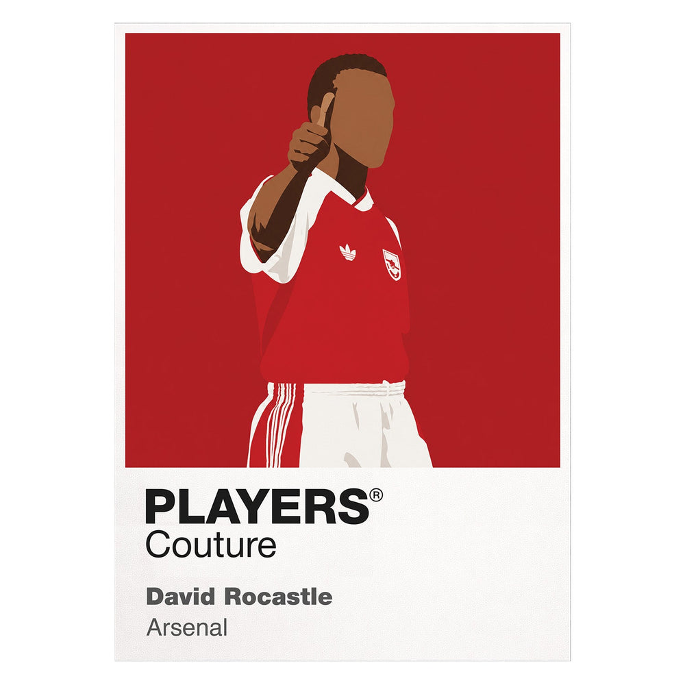 David Rocastle Arsenal Icon Frame — White