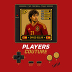 David Silva 1P 8-Bit t-shirt retro gaming design by Players Couture