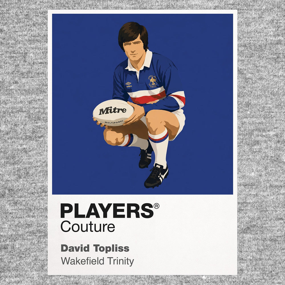 David Topliss Wakefield Trinity rugby league T-shirt grey