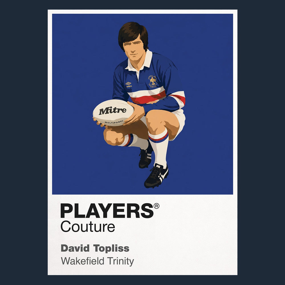 David Topliss Wakefield Trinity rugby league T-shirt navy