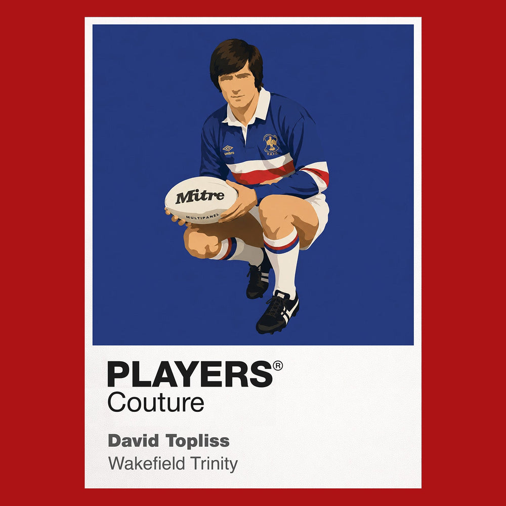 David Topliss Wakefield Trinity rugby league T-shirt red