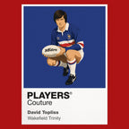David Topliss Wakefield Trinity rugby league T-shirt red