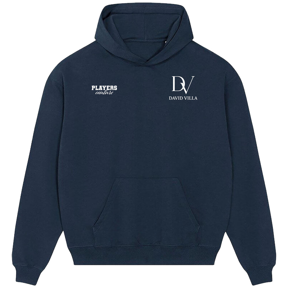 David Villa Logo Players Couture Men's Casual Hoodie Navy
