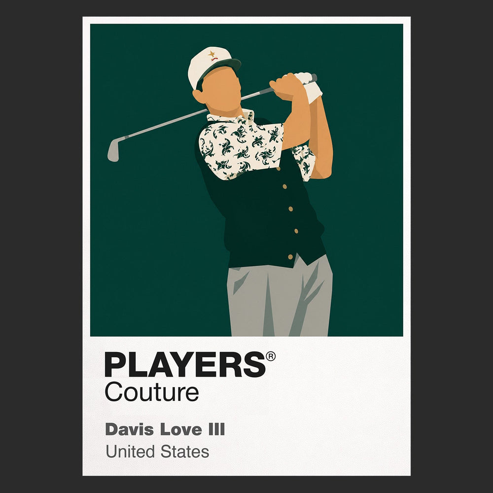 Davis Love III Golf Icon Frame Men's Polo Shirt