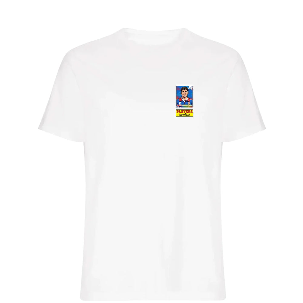 Davor Suker World Cup t-shirt – white men's t-shirt featuring the Davor Suker World Cup Players Couture logo
