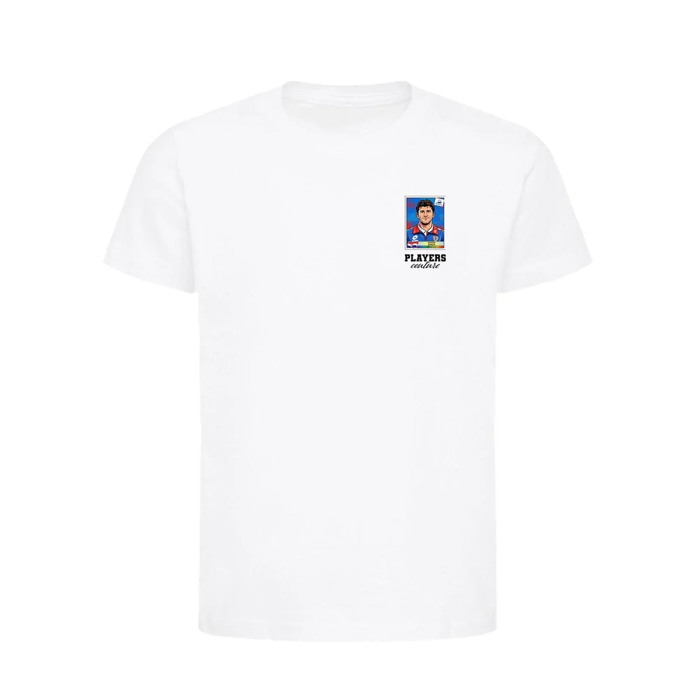 Davor Suker World Cup Sticker Kids T-Shirt – davor suker sticker kids white tshirt Players Couture design