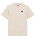 Dawn Run horse racing T-shirt – mens stone tshirt view