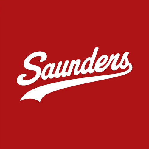 Dean Saunders Logo Men's T-Shirt – red close-up detail shot of the Dean Saunders Players Couture logo design