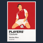 Declan Rice Arsenal Icon Frame — Navy