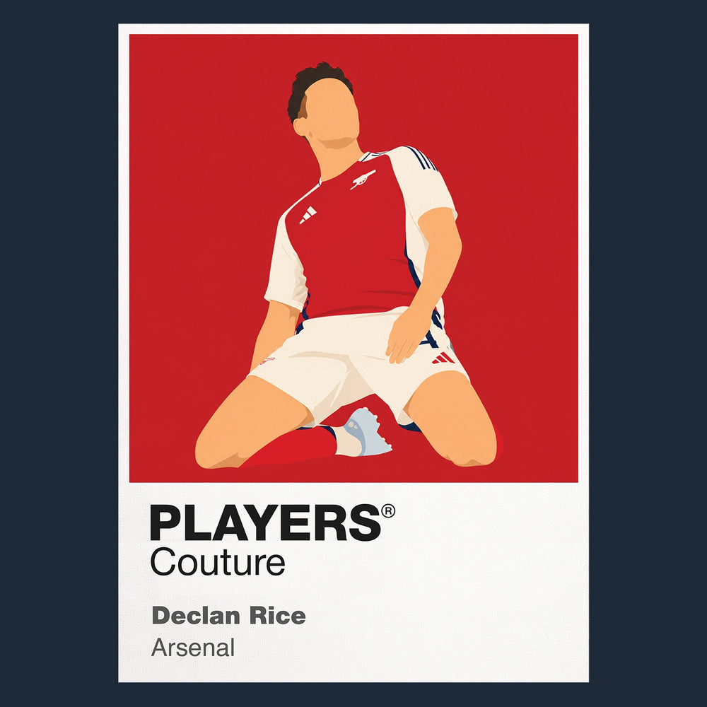 Declan Rice Arsenal Icon Frame Kids T-Shirt — Navy Artwork