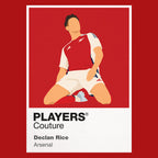Declan Rice Arsenal Icon Frame — Red