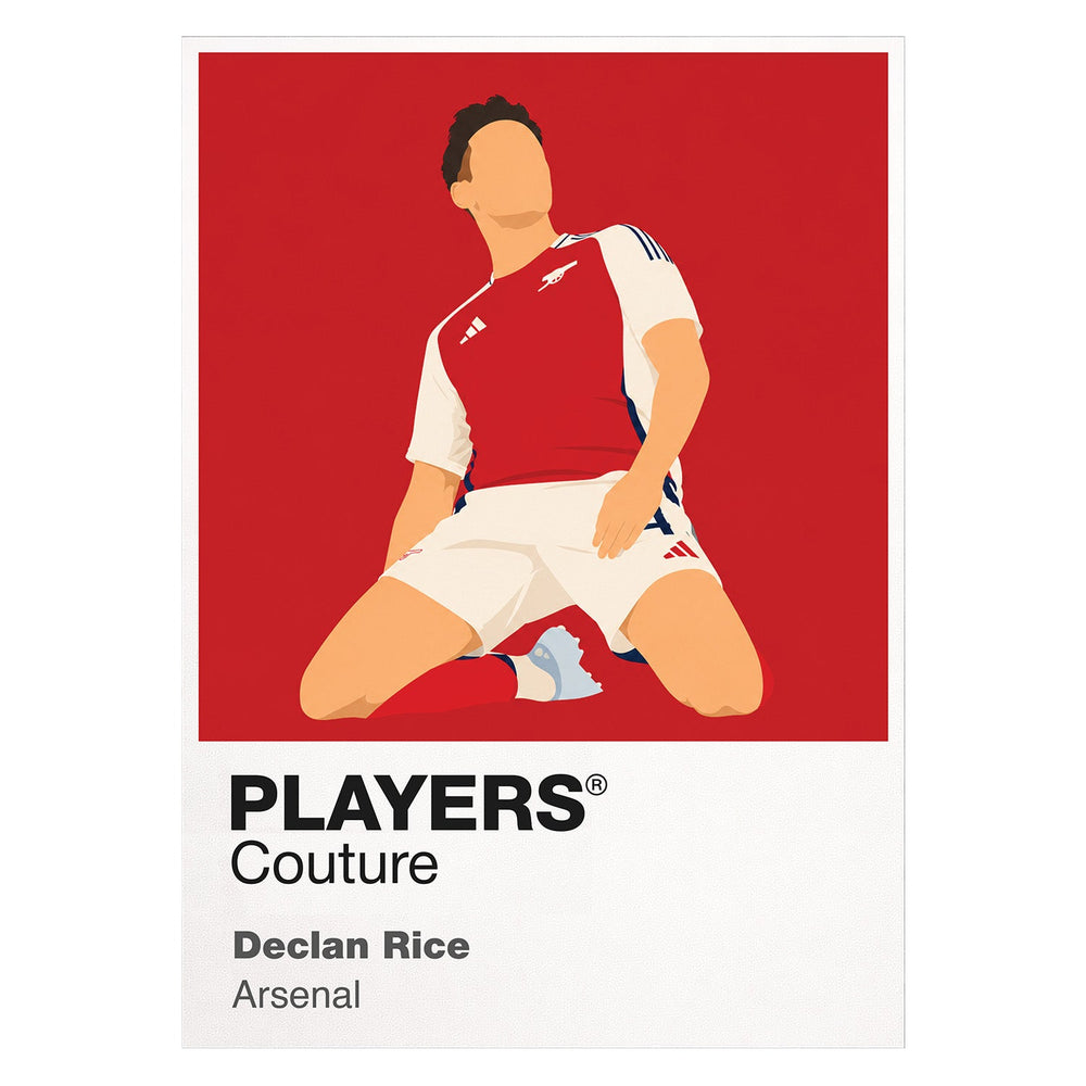 Declan Rice Arsenal Icon Frame Kids T-Shirt — White Artwork