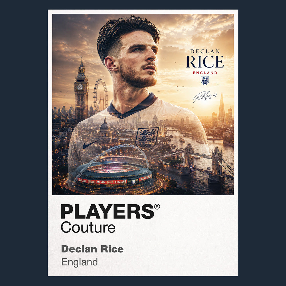 Declan Rice England Atlas Frame artwork by Players Couture