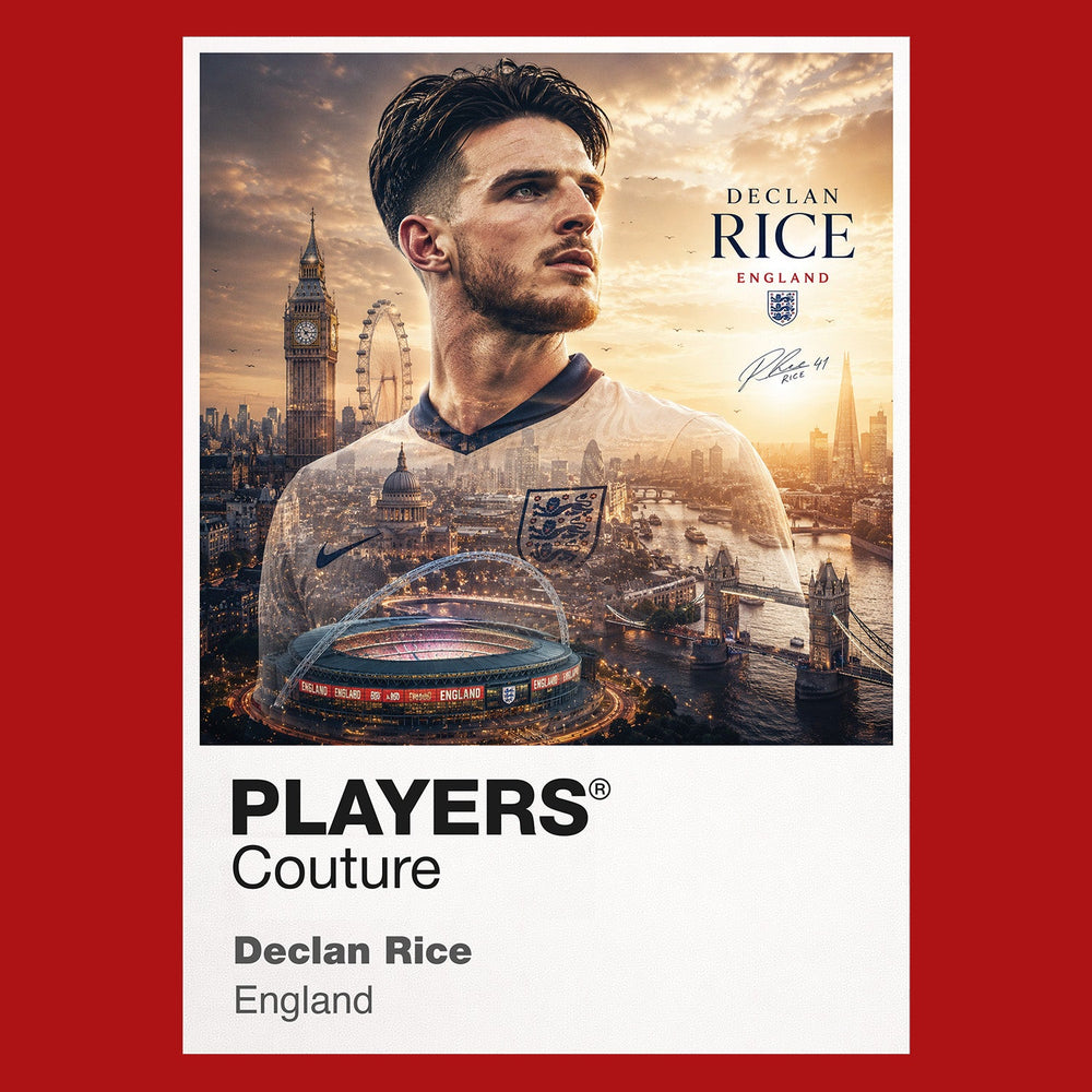 Declan Rice England Atlas Frame artwork by Players Couture