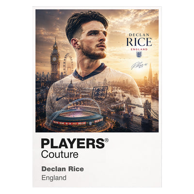 Declan Rice England Atlas Frame artwork by Players Couture