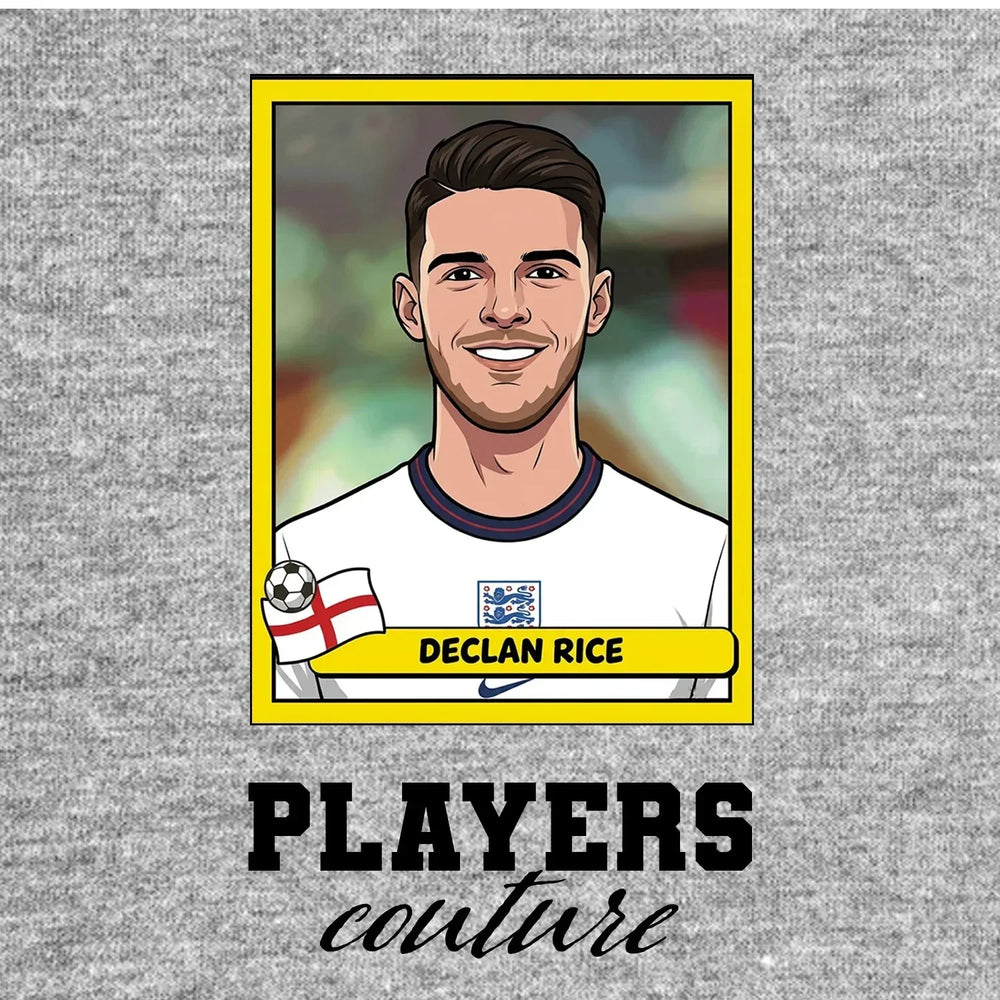 Declan Rice World Cup Sticker Kids Hoodie – declan rice grey Players Couture design