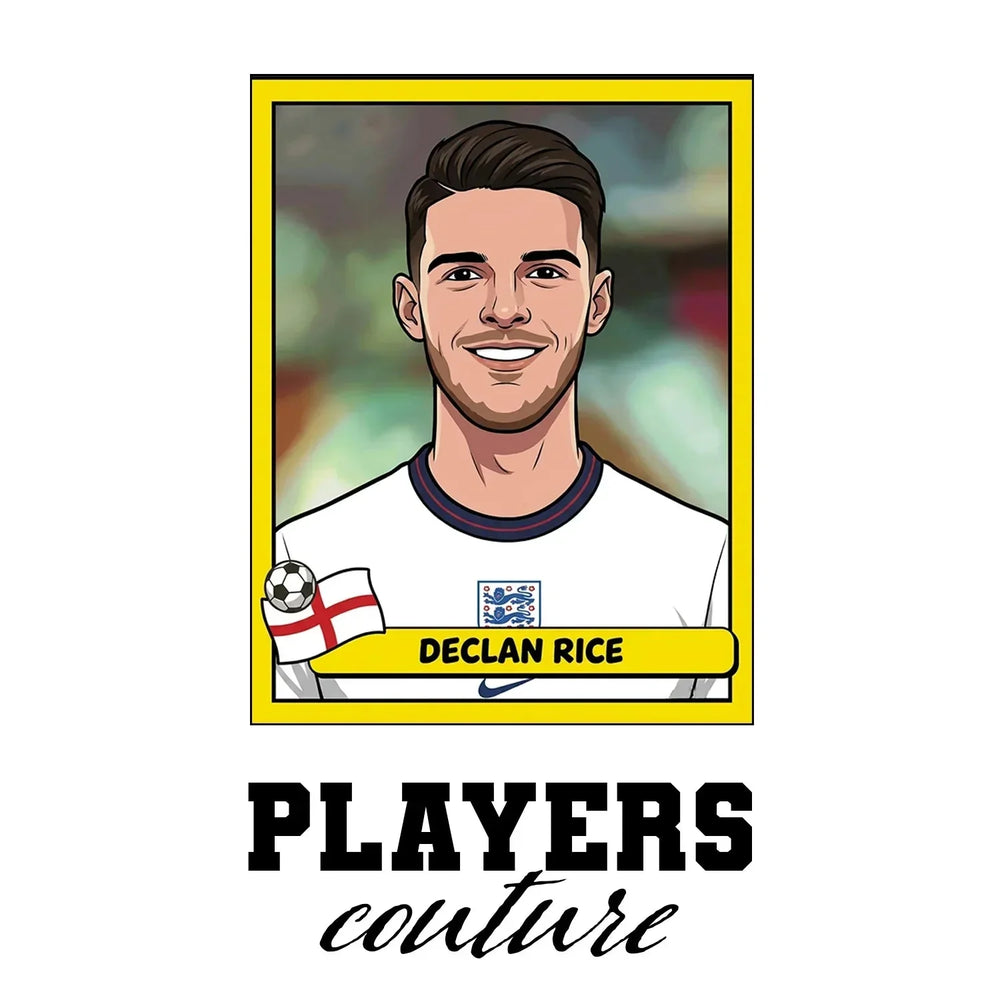 Declan Rice World Cup Sticker Kids T-Shirt – declan rice white Players Couture design