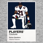 Deion Sanders Prime Time's Atlanta Falcons beginning Icon Frame artwork in grey