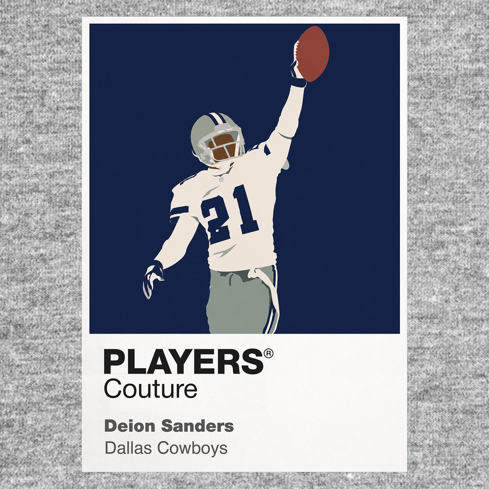 Deion Sanders Cowboys American Football Icon Frame Men's Hoodie