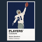 Deion Sanders Cowboys American Football Icon Frame Men's Hoodie