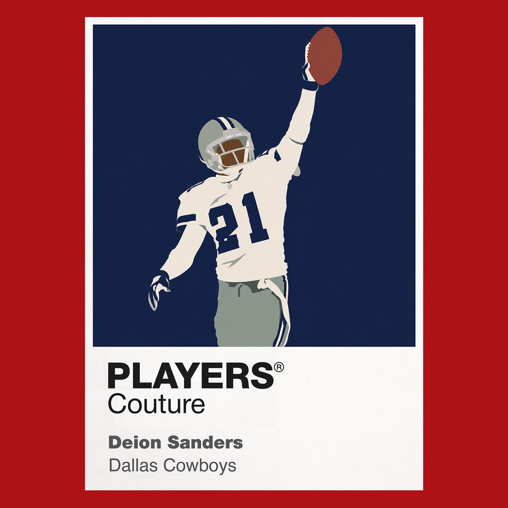 Deion Sanders Cowboys American Football Icon Frame Men's Hoodie
