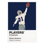 Deion Sanders Cowboys American Football Icon Frame Men's Hoodie
