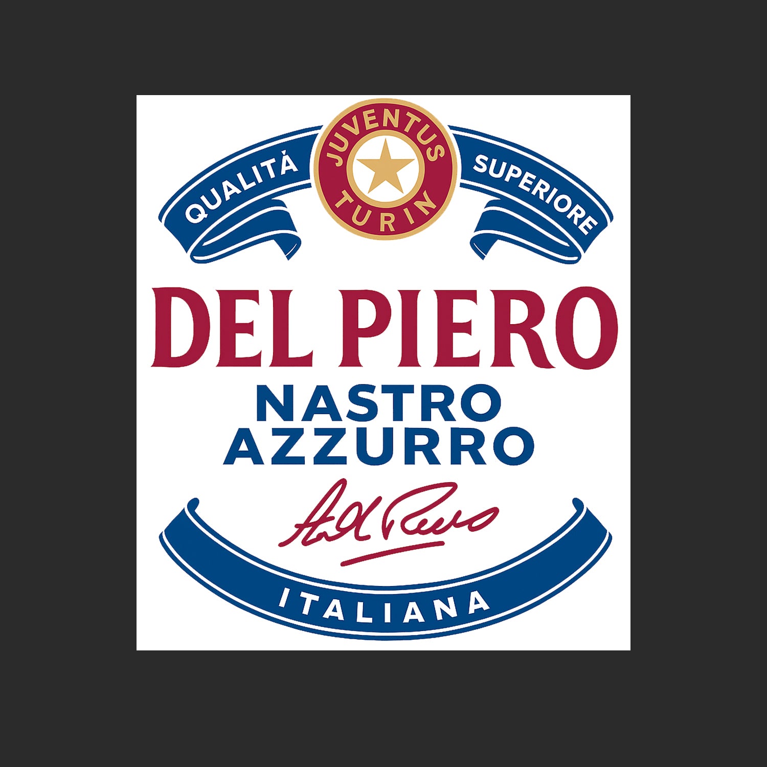 Alessandro Del Piero Logo 2 Players Couture Men's Casual Hoodie