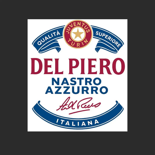 Alessandro Del Piero Logo 2 Players Couture Mens T-Shirt - Players Couture Alessandro Del Piero Mens T-Shirt Fan Clothing