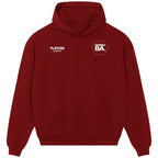 Demba Ba hoodie – red men's hoodie featuring the Demba Ba Players Couture logo