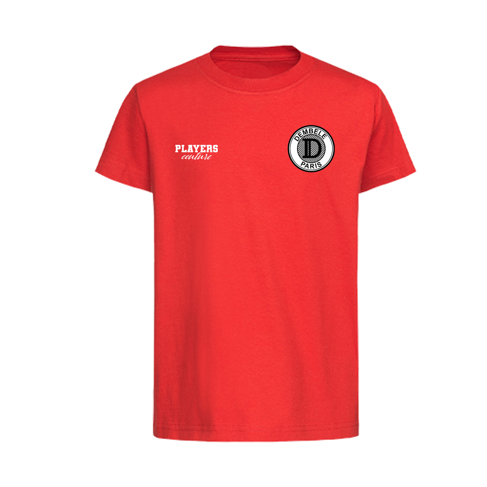 Ousmane Dembele Logo Players Couture Kids T-Shirt Red