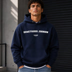 demetrious-johnson name-print hoodie - navy