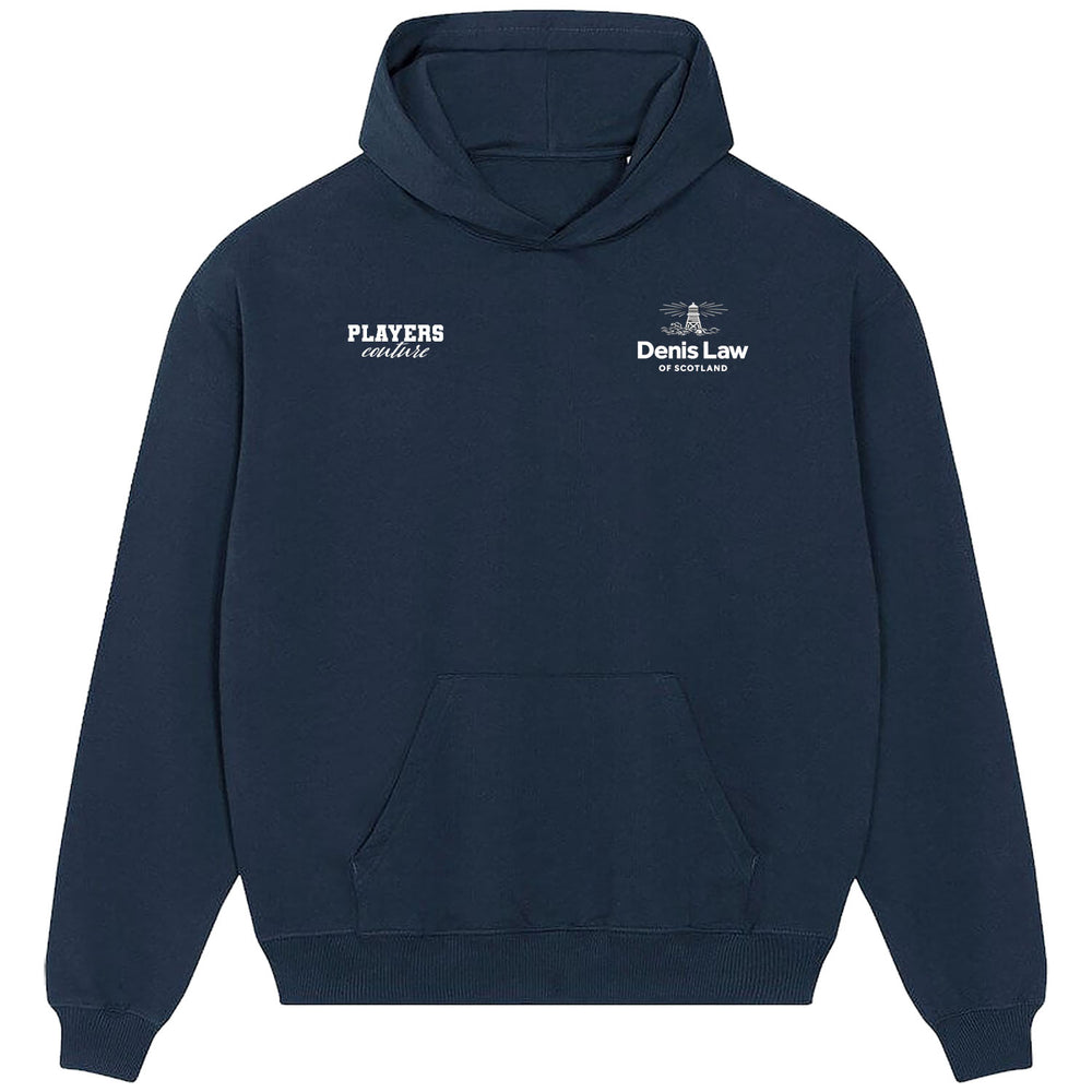 Denis Law Logo Players Couture Men's Casual Hoodie Navy