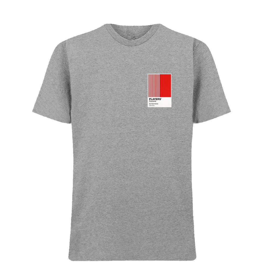 Denmark t-shirt – grey men's t-shirt featuring the Denmark Players Couture logo