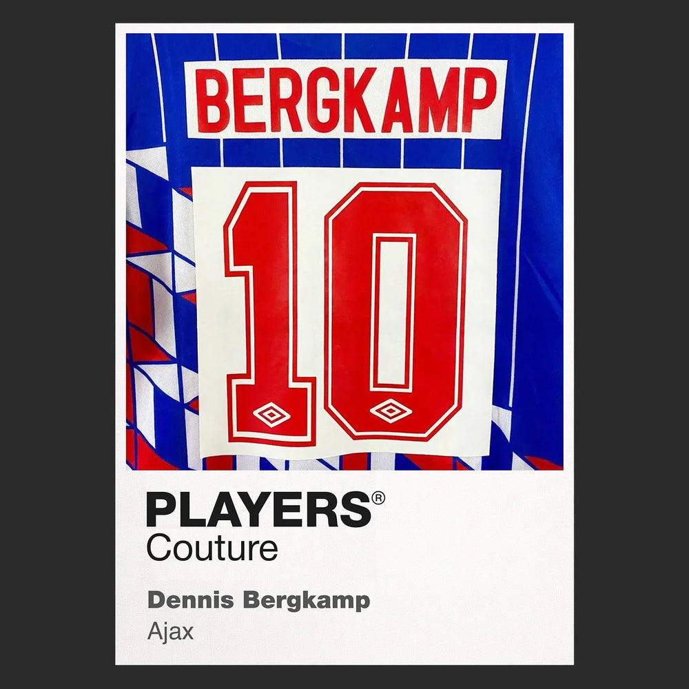 Dennis Bergkamp 10 Ajax Football Shirt Frame Men's Hoodie