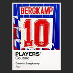 Dennis Bergkamp 10 Ajax Football Shirt Frame Men's Hoodie