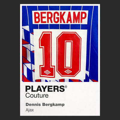 Dennis Bergkamp 10 Ajax Football Shirt Frame - Icon Design