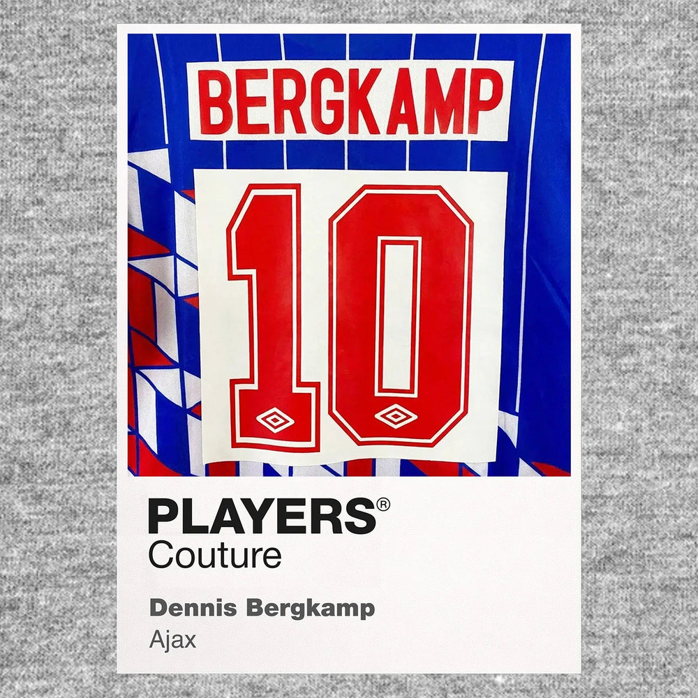 Dennis Bergkamp 10 Ajax Football Shirt Frame Men's Hoodie