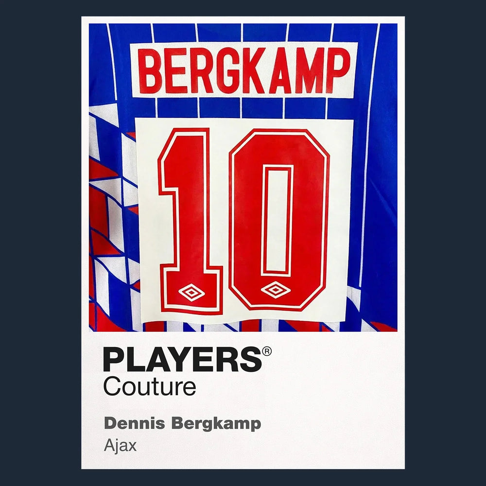 Dennis Bergkamp 10 Ajax Football Shirt Frame Men's Hoodie
