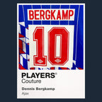 Dennis Bergkamp 10 Ajax Football Shirt Frame Men's Hoodie