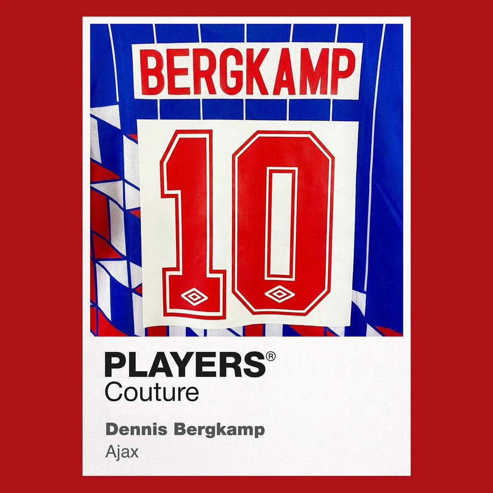 Dennis Bergkamp 10 Ajax Football Shirt Frame Men's Hoodie
