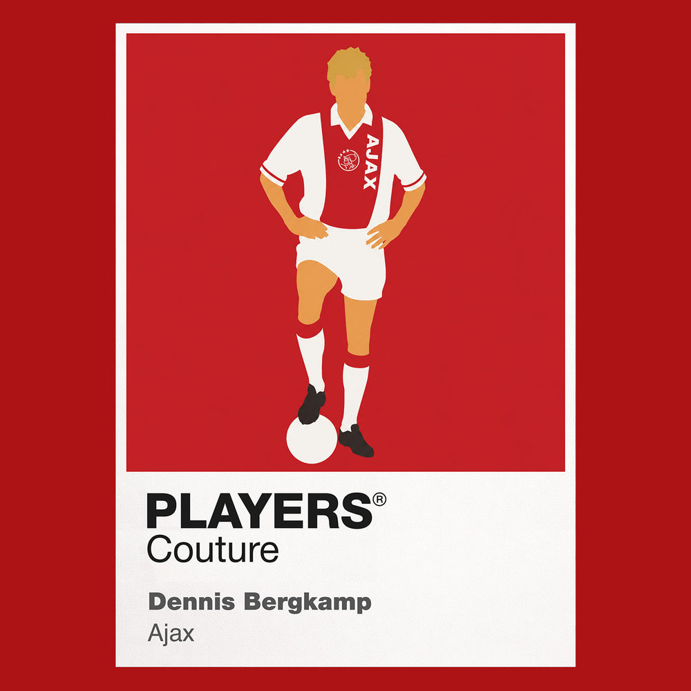 Dennis Bergkamp Ajax Icon Frame — Red
