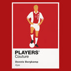 Dennis Bergkamp Ajax Icon Frame — Red
