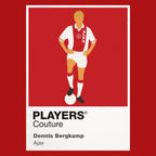 Dennis Bergkamp Ajax Icon Frame — Red