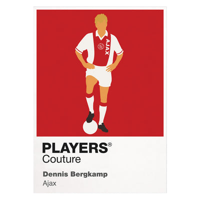 Dennis Bergkamp Ajax Icon Frame — White