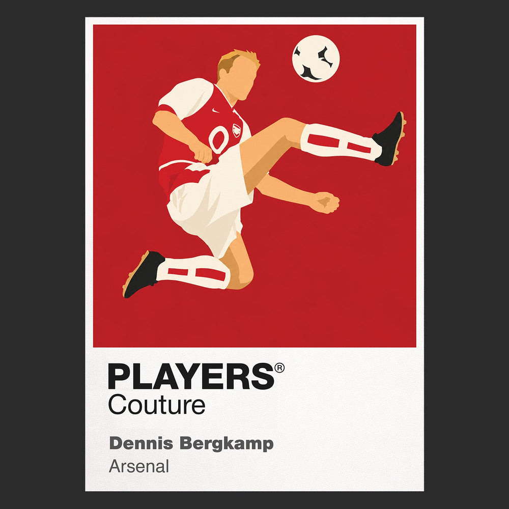 Dennis Bergkamp Arsenal Icon Frame — Black